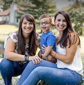 lgbt family of three